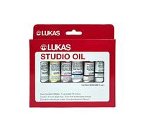 LUKAS Studio Oil Paint Set, 6 x 20ml Assorted Colours, For Entry-Level Professionals & Students