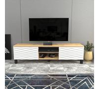 Lukas TV Unit TVs up to 60" - Oak and White