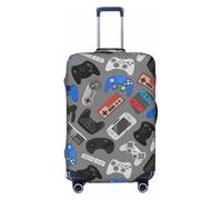 Lukbfall Video Game Controller Luggage Suitcase Covers Elastic Washable Gaming Gadgets Luggage Protector Travel Suitcase Protective Cover for Kids and Adults, M (Fit 22-24 Inch)