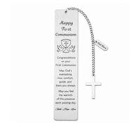 LUKDEDRA First Holy Communion Bookmark, Christian Catholic Gifts for Kids