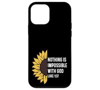 Luke 1:37 1 37 God Jesus Religious Nothing God Impossible Case for iPhone 12 mini