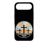 Luke 1:37 1 37 God Jesus Religious Nothing Impossible Cross Case for iPhone Air