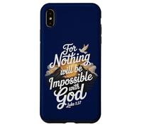 Luke 1:37 Impossible with God Christian Religious Verse Case for iPhone XS Max