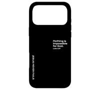 Luke 1:37, Nothing Is Impossible For God, Hope, Christian Case for iPhone 17 Pro Max