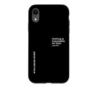 Luke 1:37, Nothing Is Impossible For God, Hope, Christian Case for iPhone XR
