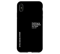 Luke 1:37, Nothing Is Impossible For God, Hope, Christian Case for iPhone XS Max