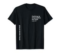 Luke 1:37, Nothing is Impossible for God, Hope, Christian T-Shirt