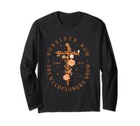 Luke 12 27 Christian Bible Verse How The Wildflowers Grow Long Sleeve T-Shirt
