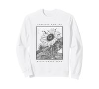 Luke 12:27 Matthew 6:27 Consider How The Wildflowers Grow Sweatshirt
