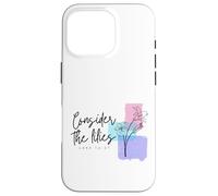 Luke 12:27 Matthew 6:27 Consider The Lilies Wildflowers Case for iPhone 16 Pro
