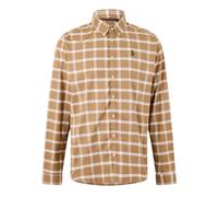 Luke 1977 Mens Checked Oxford Long-Sleeved ShirtS Ecru/Caramel GT35934