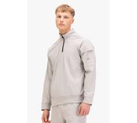 Luke 1977 Men's Cogne Zip Through Funnel Sweatshirt in Light Grey | Size: Small Luke 1977 Light Grey S
