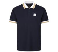 LUKE 1977 Mens Makati Honeycomb Textured Polo Size: Medium, Colour: White