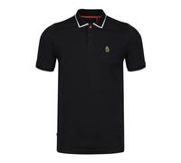 Luke 1977 Mens Meadtastic Sport Pique Polo Shirt Jet Black