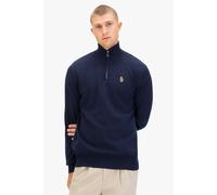 Luke 1977 Men's Pretender Quarter Zip Knitted Jumper in Dark Navy | Size: Large Luke 1977 Dark Navy L