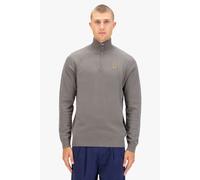 Luke 1977 Men's Pretender Quarter Zip Knitted Jumper in Light Grey | Size: XL Luke 1977 Light Grey XL