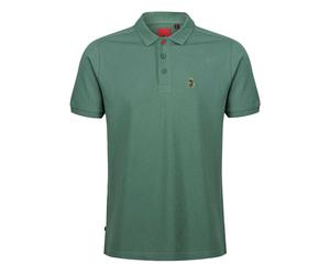 Luke 1977 Mens Robbie Embroidered Logo Regular Polo ShirtS Green GT14556