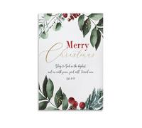 Luke 2 Glory To God Christmas Bible Wall Art Paintings Canvas Prints Poster Artwork for Living Room Bedroom Bathroom Office Home Decor 12x18inch(30x45cm)