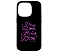 Luke 24:6 He Has Risen Bible Verse Scripture God Bible Pray Case for iPhone 14 Pro