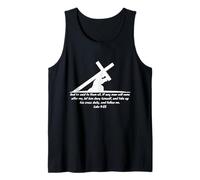 Luke 9 23 Take Up His Cross Daily Follow Me Tank Top