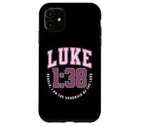 Luke Behold the Handmaid of the Lord Catholic Bible Verses Case for iPhone 11
