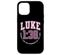 Luke Behold the Handmaid of the Lord Catholic Bible Verses Case for iPhone 12/12 Pro