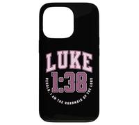 Luke Behold the Handmaid of the Lord Catholic Bible Verses Case for iPhone 13 Pro