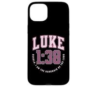 Luke Behold the Handmaid of the Lord Catholic Bible Verses Case for iPhone 15 Plus