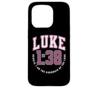 Luke Behold the Handmaid of the Lord Catholic Bible Verses Case for iPhone 15 Pro