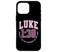 Luke Behold the Handmaid of the Lord Catholic Bible Verses Case for iPhone 16 Pro Max