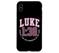 Luke Behold the Handmaid of the Lord Catholic Bible Verses Case for iPhone XS Max