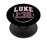Luke Behold the Handmaid of the Lord Catholic Bible Verses PopSockets Adhesive PopGrip