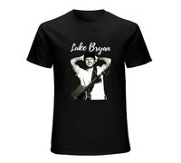Luke Bryan Country Singer Smile T-Shirt Unisex Tee for Fan for Men Black L