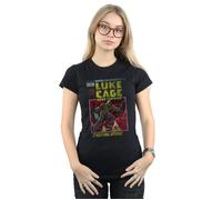 Luke Cage Distressed Yourself Cotton T-Shirt Marvel Black XXL
