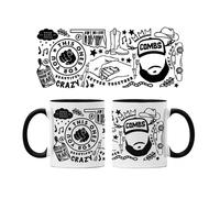 Luke Combs Music Doodle Western Country Fast Car Mug - Leakproof Eco-Friendly Office Mug for Hot Coffee Tea and Cold Drinks Perfect Cups for Kitchens, Restaurants & Cafes with Handle