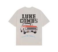 Luke Combs Truck Photo T-Shirt, Natural, Natural, Medium
