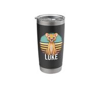 Luke - Cute Boy Name with Cute Lion Stainless Steel Insulated Tumbler