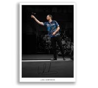 Luke Humphries Signed Photo Poster Print Picture Display Framed Autograph Memorabilia for PDC Darts Fans Gift (A3 Poster Only)