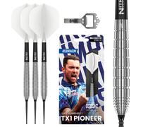 RED DRAGON - Luke Humphries Darts | TX1 Switch Points Powered by Winmau | 22g Dart Set | Steel Tip | Professional 90% Tungsten Darts Set with Dart Flights & Shafts