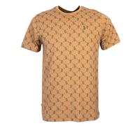 LUKE | Lineker M730162 Logo Repeat Overprint Half Sleeve T-Shirt XXX-Large Camel