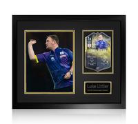 Luke Littler Deluxe Mounted Signed Ultimate Darts Card - Framed