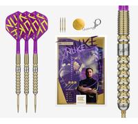 TARGET Darts Luke Littler Gen 1 Prodigy Steel Tip Swiss Point Darts, 90% Tungsten Darts, 24G | Generation 1 Gold Steel Tip Darts, G1 Player Edition Swiss Points Dart Sets, K-Flex Flights and Shafts