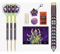 Target Darts Luke Littler World Champion Steel Tip Swiss Point Darts, 90% Tungsten Dart Set, 23G | The Nuke 2025 Special Edition K-Flex, Key Ring, Spare SLK Swiss Points and Premium Tool Included