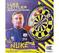 Luke Littler Magnetic Dartboard Set - Includes: 1 X Luke Littler Magnetic Dartboard, 12 X Magnetic Darts, 1 X Throw Line, 1 X Wall Mounting Kit