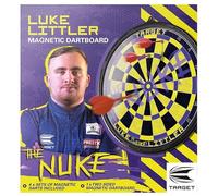 Luke Littler Magnetic Dartboard Set - Includes: 1 X Luke Littler Magnetic Dartboard, 12 X Magnetic Darts, 1 X Throw Line, 1 X Wall Mounting Kit