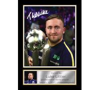 Luke Littler Signed Autograph Poster Print - PDC World Champion Darts - Sports Memorabilia Gift for Fans, A3 Poster Print (420x297mm)