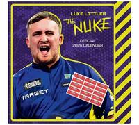 Luke Littler 'The Nuke' Official 2026 Darts Square Wall Calendar with FREE Organising Stickers Included