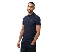 LUKE Men's 1977 Ricky Gold Tipped Polo Shirt in Blue