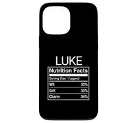 Luke Nutrition Facts Parody Fun Saying Case for iPhone 13 Pro Max