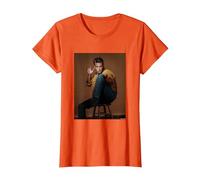 Luke Perry Beverly Hills 90210 Actor By Michael Grecco T-Shirt, Women, Orange, Small